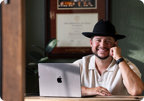 Retirement Realized CEO working from the office