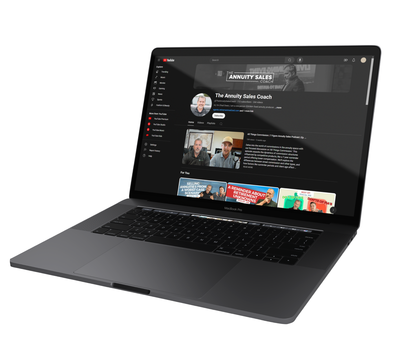 The Annuity Sales Coach YouTube channel
